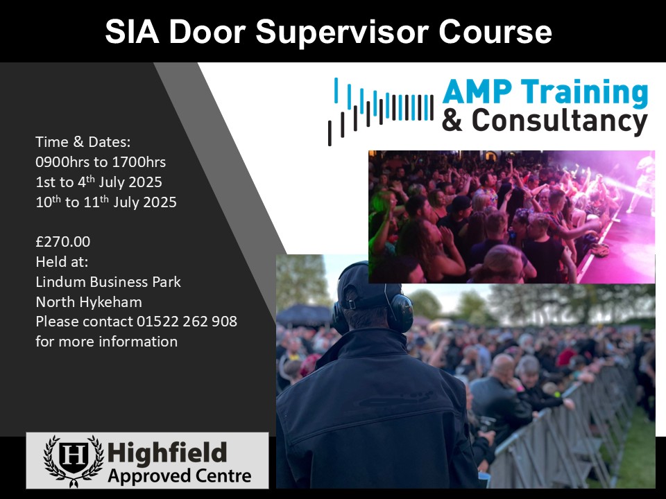 SIA Door Supervisor Course July 25