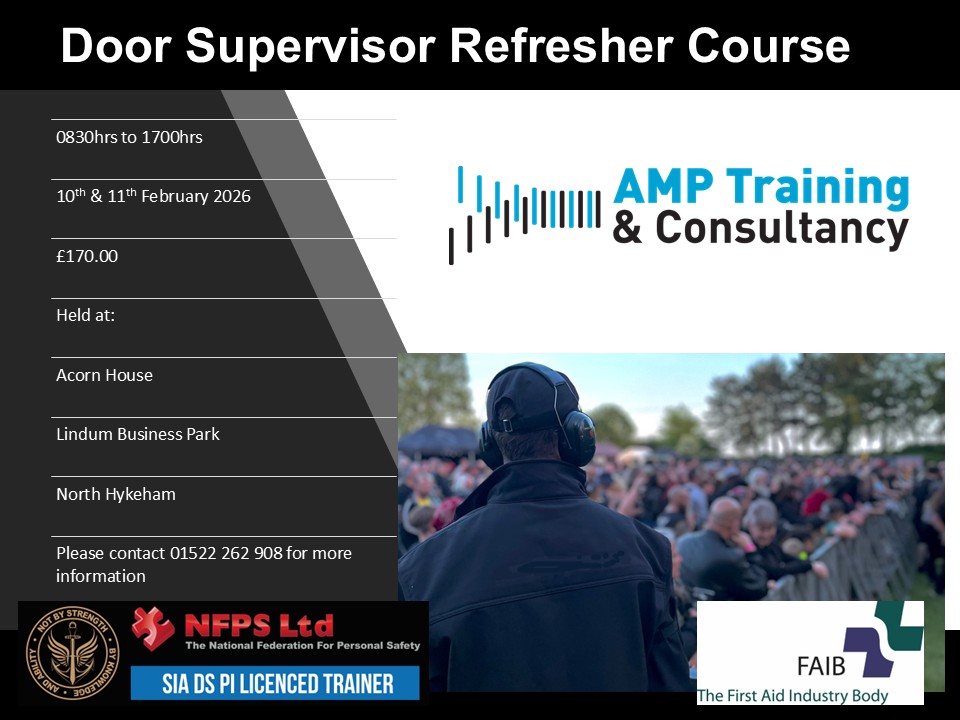 SIA Door Supervisor Fresher Feb 26