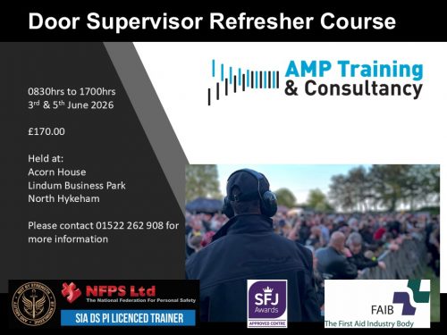 SIA Door Supervisor Refresher June 26