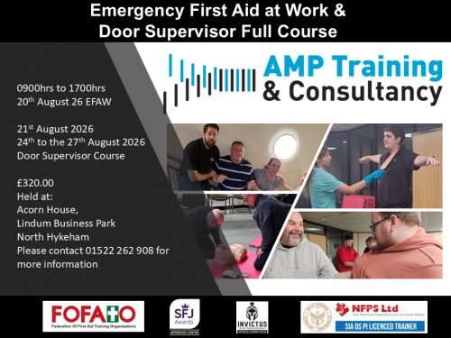 Door Supervisor Refresher Training Lincoln Aug 26